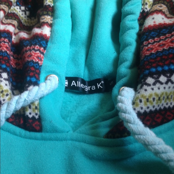 Cyan Winter/Fall Hoodie - Picture 4 of 5